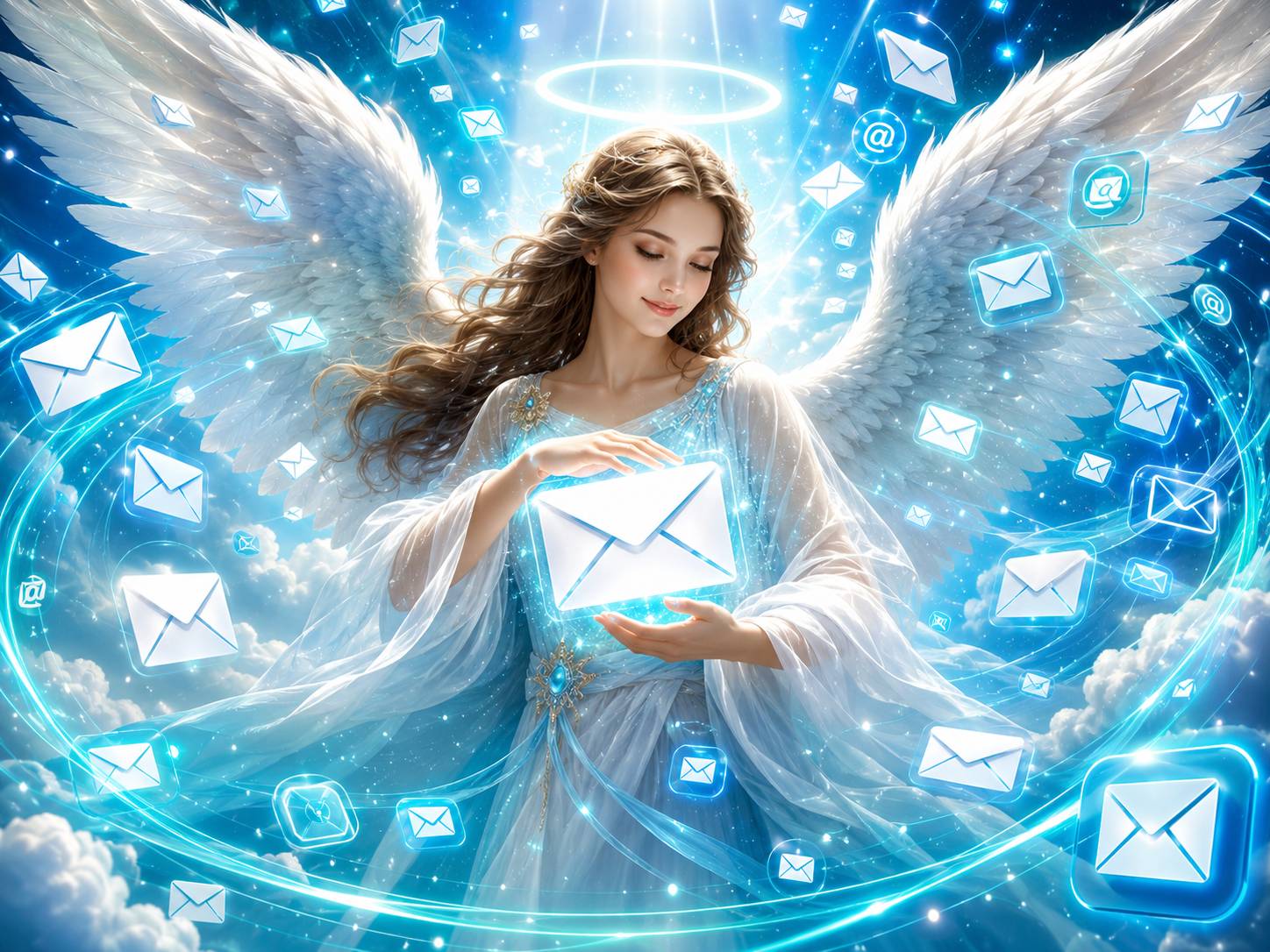 Golden angel wings